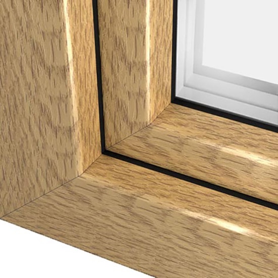 Fenêtre PVC finition bois